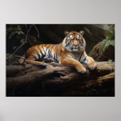 Jungle Monarch: Tiger Portrait Poster (Vorne)