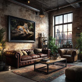 Jungle Monarch: Tiger Portrait Poster