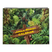 Jungle Monkey Art Illustration Kalender (Titelbild)