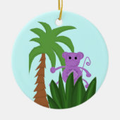 Jungle Monkey Keramik Ornament (Vorne)