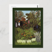 Jungle Monkeys Folk Art von Rousseau Postkarte (Vorne/Hinten)