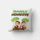 JUNGLE MONKEYS KISSEN (Vorderseite)