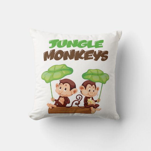 JUNGLE MONKEYS KISSEN (Vorderseite)