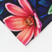 Jungle Moon Blue Parrot Paradise Fleecedecke (Ecke)