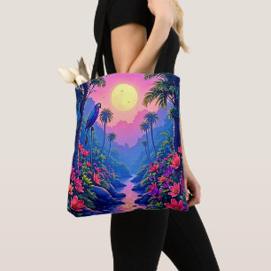 Jungle Moon Blue Parrot Paradise Tasche