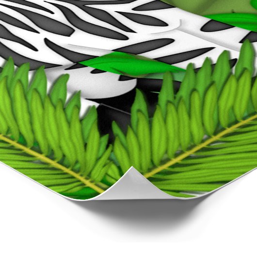 JUNGLE MURAL FÜR KINDER POSTER (Ecke)