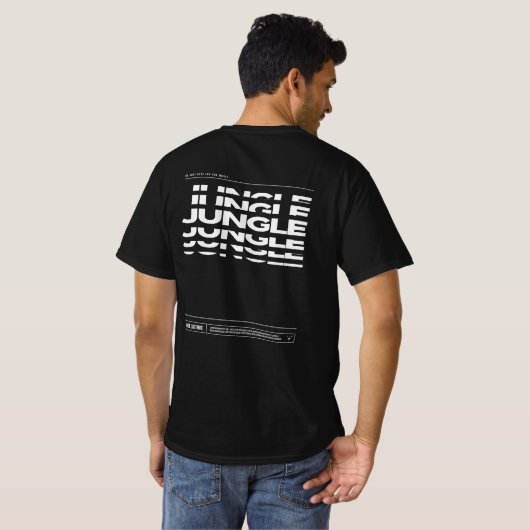 Jungle Music Dance Culture DJ Raving T - Shirt (Schwarz voll)