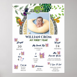 Jungle Over the Rainbow 1. Year Meilenstein Poster