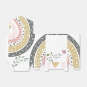 Jungle Over the Rainbow Baby Shower Danke Geschenkschachtel (Ungefaltet)