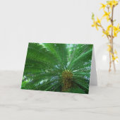 Jungle Palm Grußkarte Karte (Gelbe Blume)