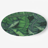 Jungle Palms Pappteller (Schrägansicht)