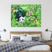 Jungle Panda Leinwanddruck (Insitu (Schlafzimmer))