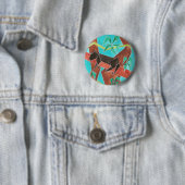 Jungle Panther Original Abstract Art Button (Beispiel)