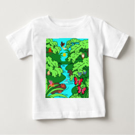 Jungle Paradis mit Wildnis Baby T-shirt