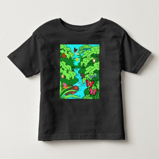 Jungle Paradis mit Wildnis Kleinkind T-shirt (Vorderseite)