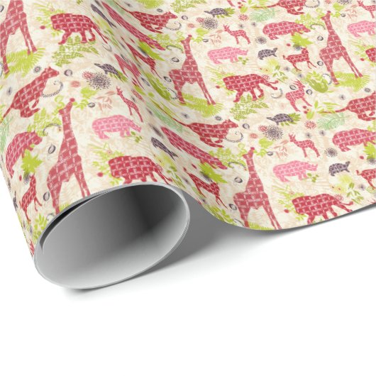 Jungle Paradise Geschenkpapier (Rolleneckpunkt)
