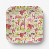 Jungle Paradise Pappteller (Vorderseite)