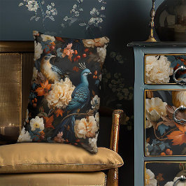 Jungle Parrots Elegantes Vintages Viktorianisches  Dekokissen