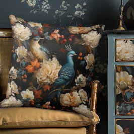 Jungle Parrots Elegantes Vintages Viktorianisches  Kissen