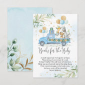 Jungle Party Animals Blue Balloons Bücher für Baby Begleitkarte (Vorne/Hinten)