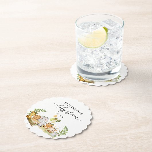 Jungle Party Baby Dusche Party Untersetzer (Vor Ort)