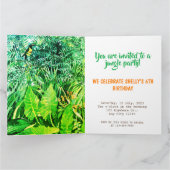 Jungle-Party Einladung-Grußkarte Karte (Innenseite)