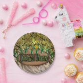 JUNGLE PARTY Gold Glam Animal Print Birthday Pappteller (Party)