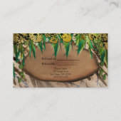 JUNGLE PARTY Gold Glam Animal Print Reader a Frien Empfehlungskarte (Rückseite)