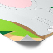 Jungle Party personalisiertes Hintergrundposter Poster (Ecke)