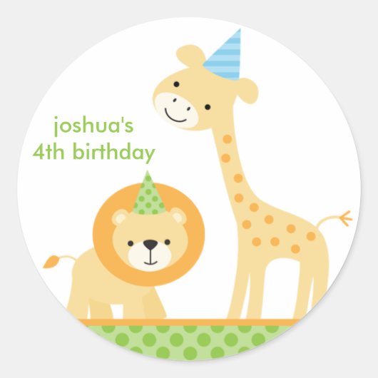 Jungle Party Stickers (Vorderseite)