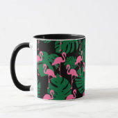 Jungle Pattern Flamingos Tasse (Links)