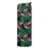 Jungle Pattern Flamingos Thermosbecher (Nach links gedreht)