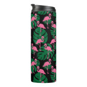 Jungle Pattern Flamingos Thermosbecher (Nach rechts gedreht)