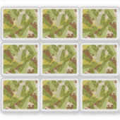 Jungle Pflanze Muster Handgezeichnetes Set Sticker (Vorderseite)