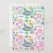 Jungle Pool Party Einladung (Rückseite)