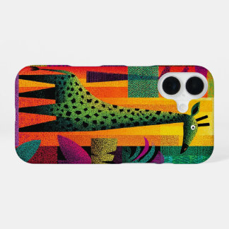 Jungle Pop Giraffe Handy Case iPhone 16 Hülle