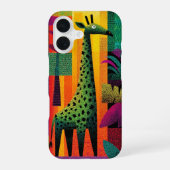 Jungle Pop Giraffe Handy Case iPhone 16 Hülle (Rückseite)