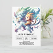 Jungle Printable Monkey Birthday Einladung (Stehend Vorderseite)