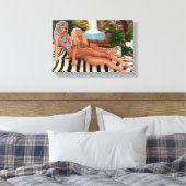 JUNGLE QUEENS CATFIGHT LEINWANDDRUCK (Insitu (Schlafzimmer))