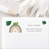 Jungle, Rainbow & Chameleon Baby Rücksendeadresse (Insitu)