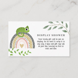 Jungle, Regenbogen und Chameleon Babybildschirm-Du Begleitkarte