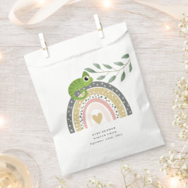 Jungle, Regenbogen und Chameleon Babydusche Geschenktütchen