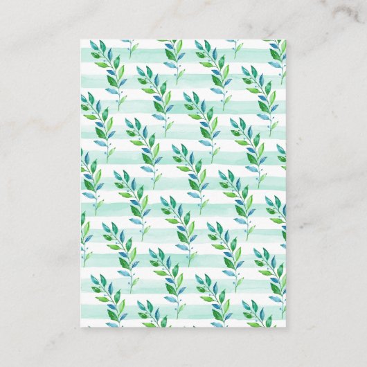 Jungle Rhino Babydusche Geschenkdusche Begleitkarte (Rückseite)