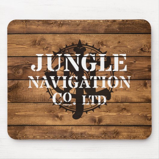 Jungle River Crate Stencil Mousepad (Vorne)