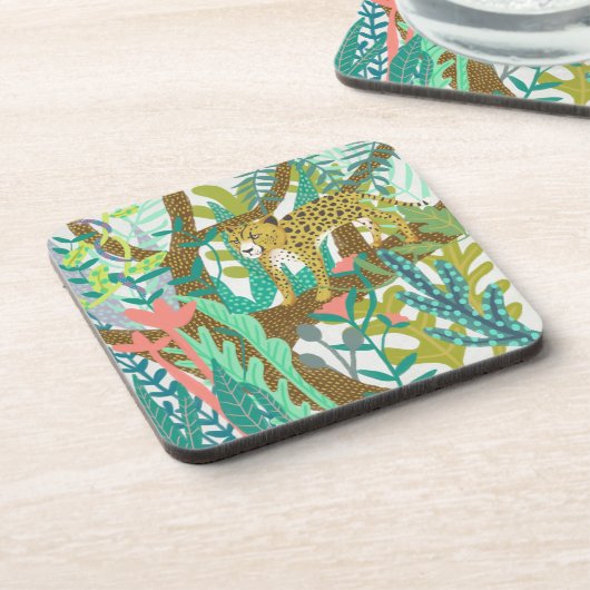 Jungle Roar - Cheetah Getränkeuntersetzer (Linke Seite)