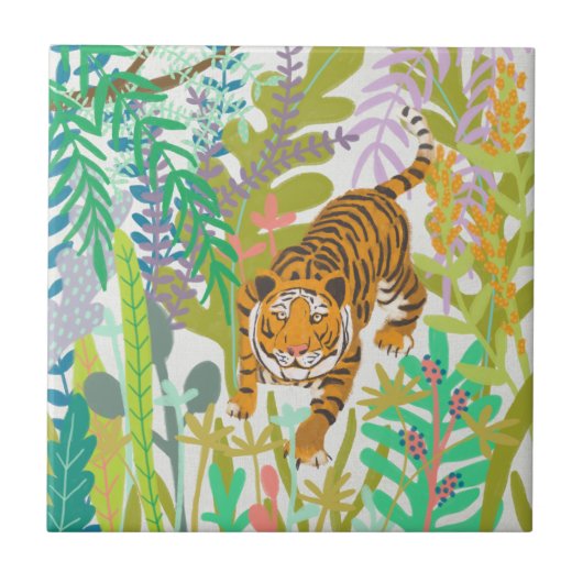 Jungle Roar - Tiger Fliese (Vorderseite)