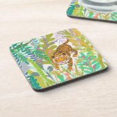 Jungle Roar - Tiger Getränkeuntersetzer (Linke Seite)