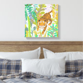 Jungle Roar - Tiger Leinwanddruck (Insitu (Schlafzimmer))
