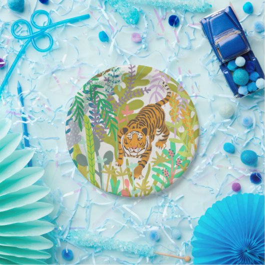 Jungle Roar - Tiger Pappteller (Party)