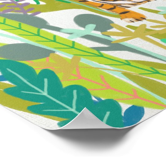Jungle Roar - Tiger Poster (Ecke)